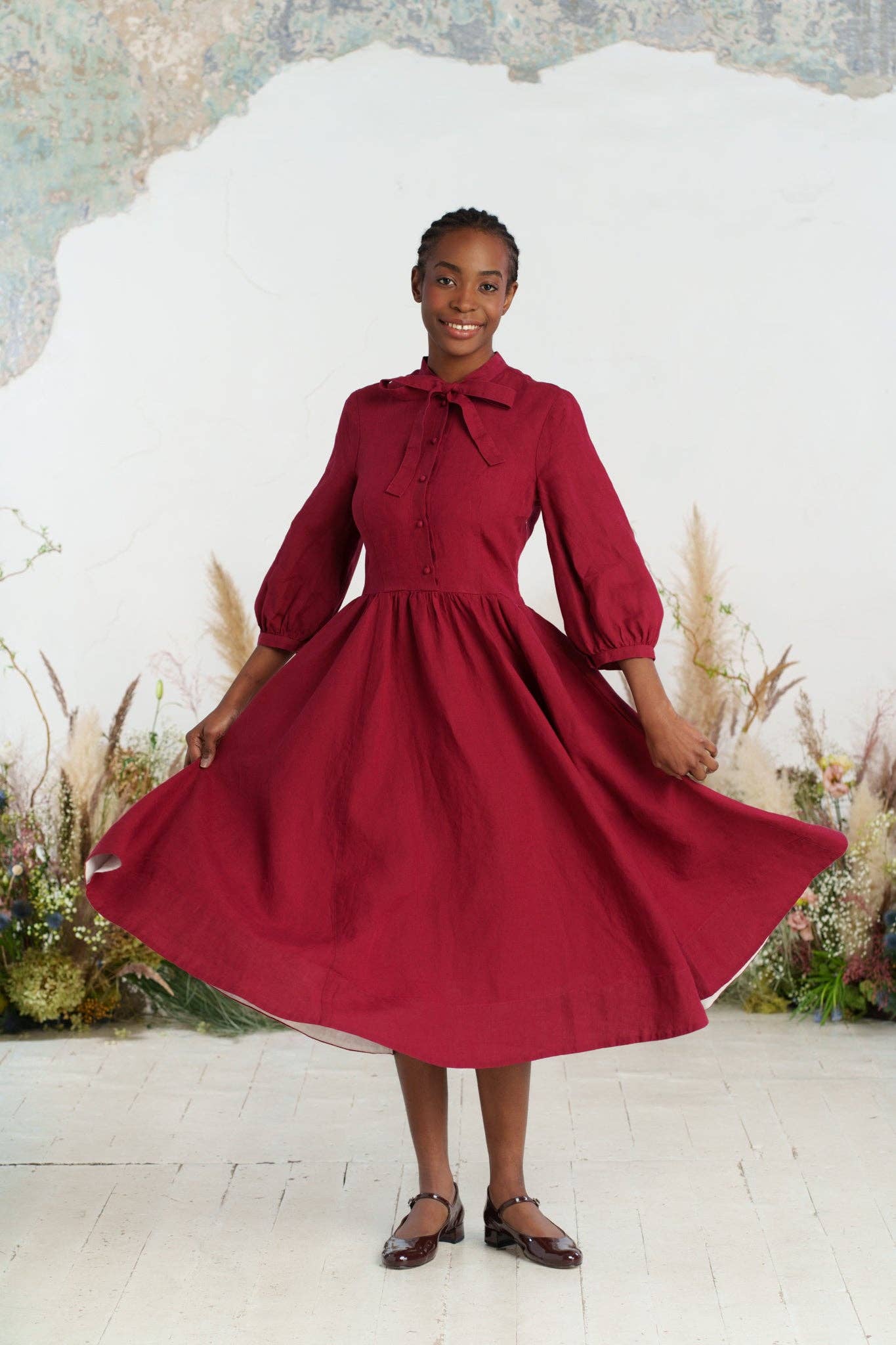 Son de Flor - Wholesale Dress - Women's - Jasmine Dress, 3/4 Sleeve11