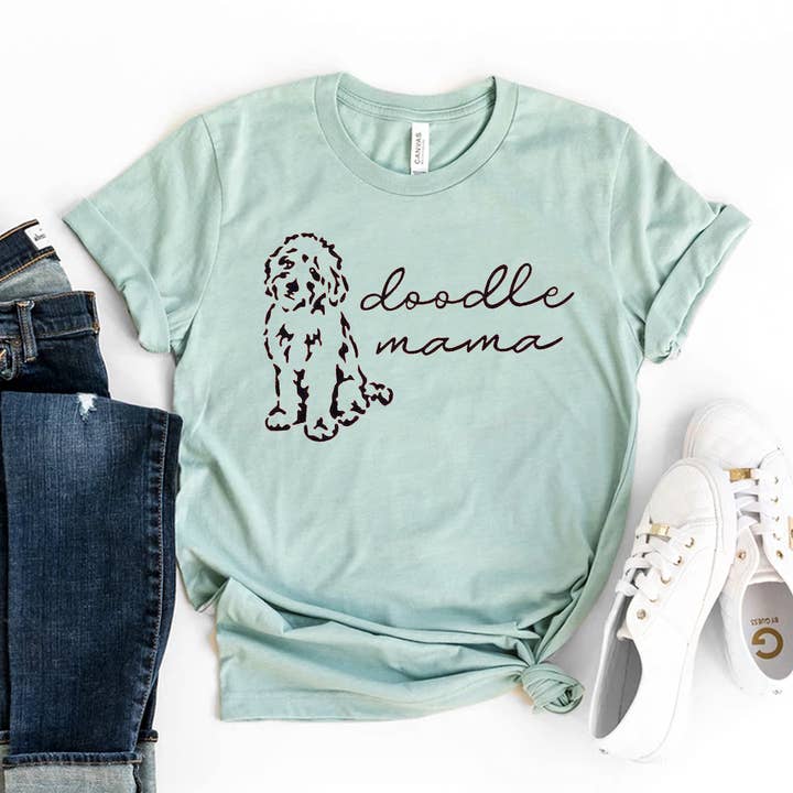 T-shirt Doodle Mama - Bella Canvas pour la vente par Printliss