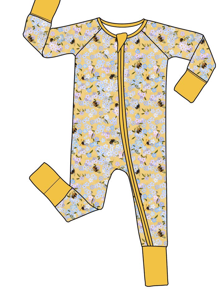 Combinaison à fermeture éclair par Little Alaskan | Tundra Honey pour la vente par Little Alaskan Store