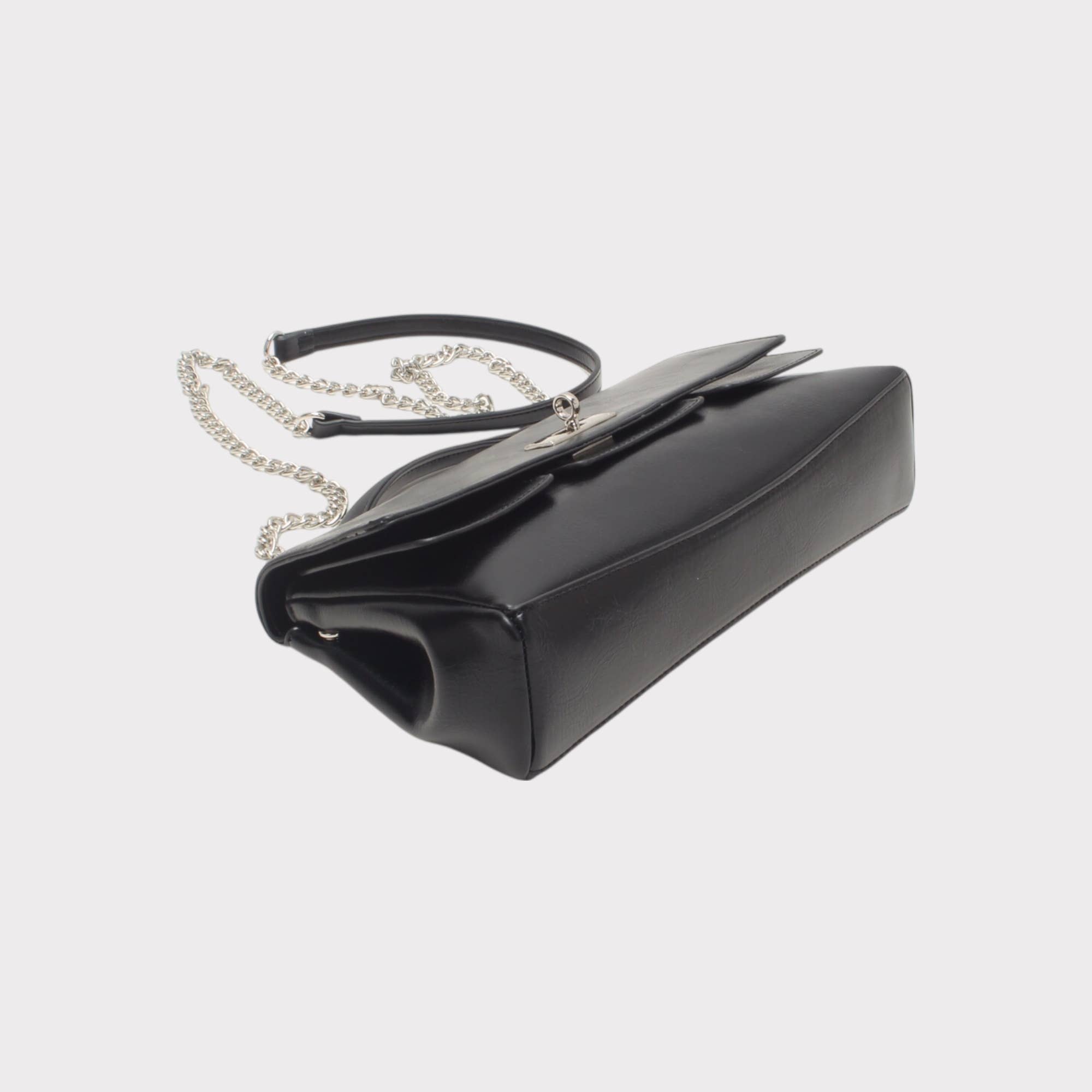 BESTINI - Wholesale Messengertas - Dames - Baguette tas, schouderriem en polsband, draaisluiting8