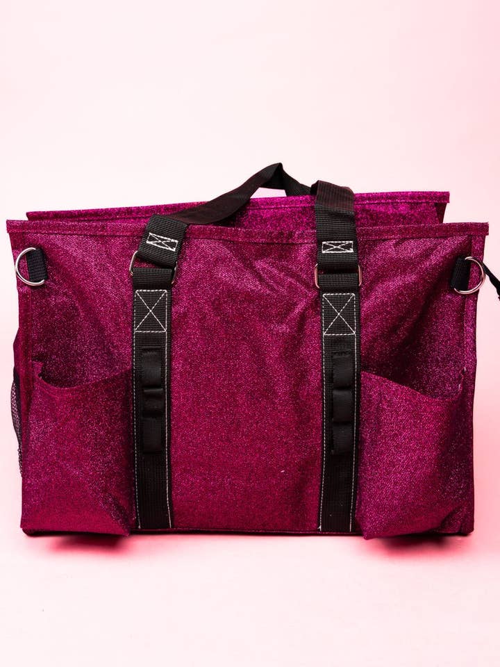NGIL Hot Pink Glitz & Glam Get Organized Tote for wholesale by Wholesale Accessory Market