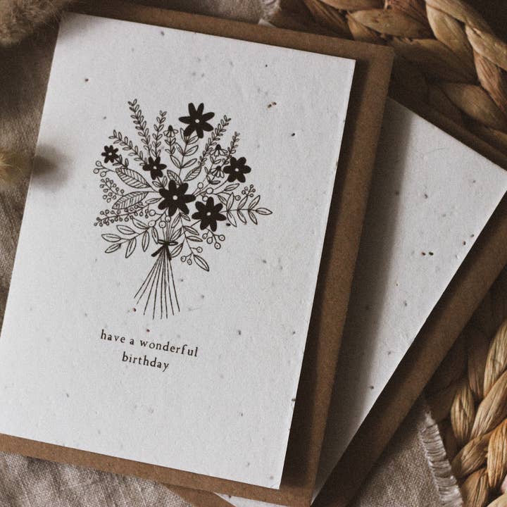 Bobella Co. - Wholesale Birthday Card - Happy Birthday Plantable Seed Card4