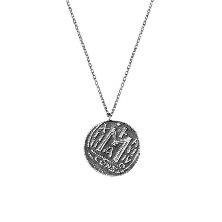 Byzantine Silver Coin Necklace | Museum Quality Replica for wholesale by Ancient Things
