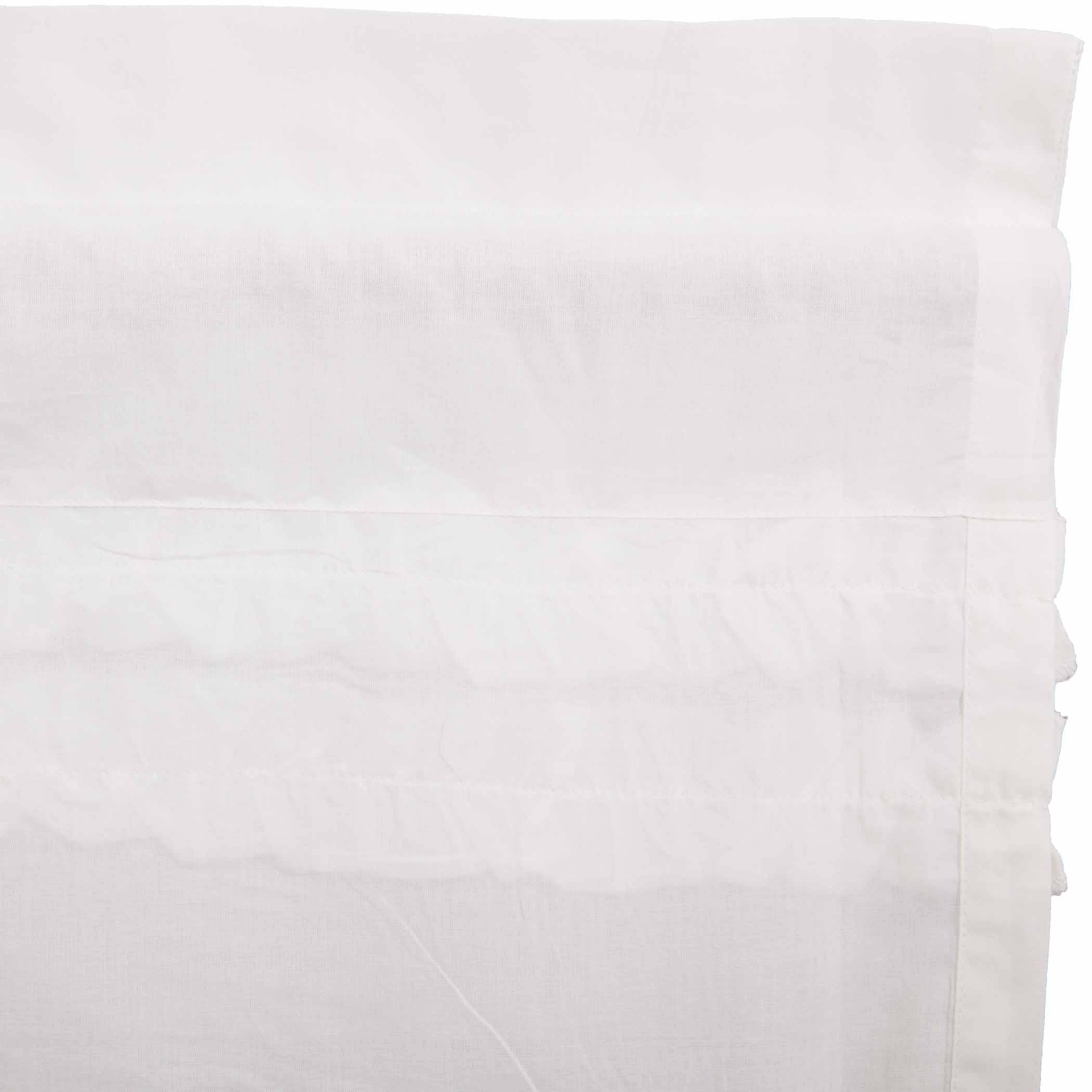 VHC Brands - Wholesale Valance - White Ruffled Sheer Petticoat Valance 16x606