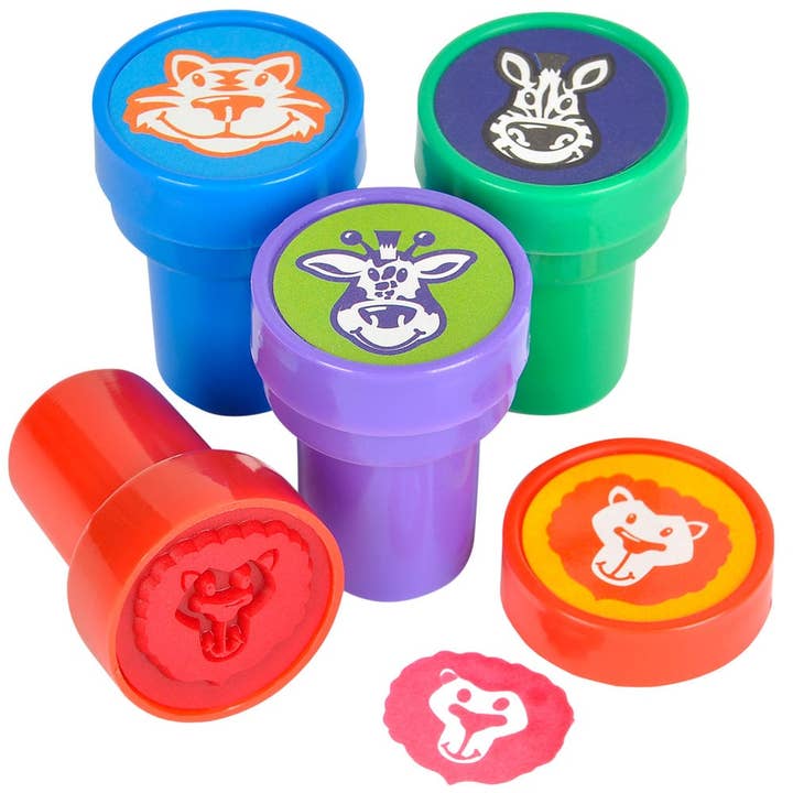 La Luna Bella - Toys - Wholesale Classic toy – Kids - 1.4" ZOO ANIMAL STAMPER LLB kids toys3