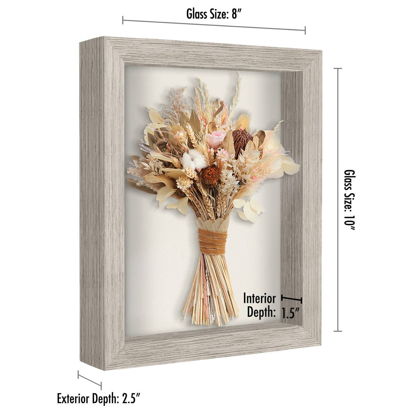 Americanflat - Wholesale Picture Frame - Americanflat Shadow Box Frame with Box Molding45