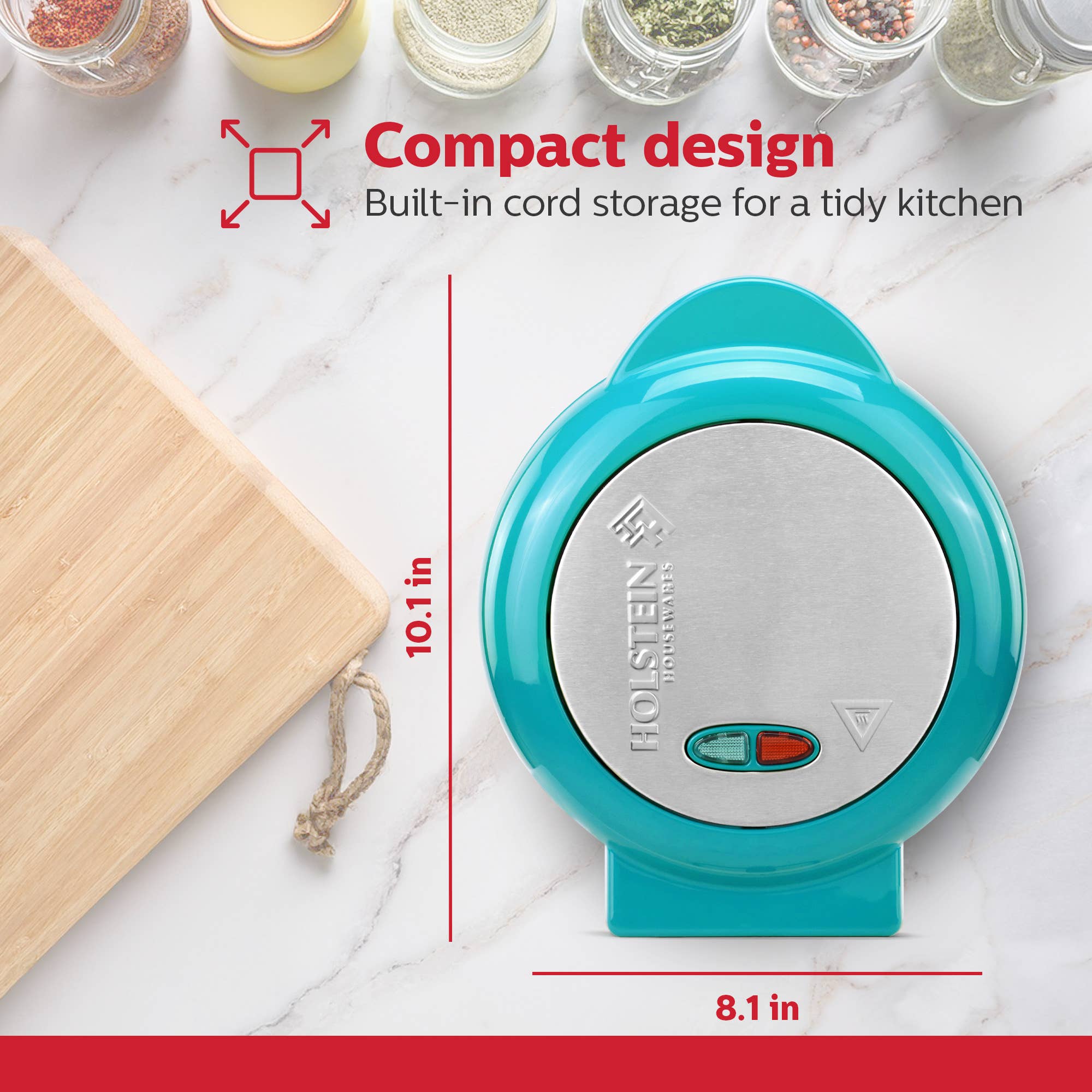 Holstein Housewares - Wholesale Kitchen Appliance - Easy Fast Breakfast Omelet Maker for Pancakes & Treats45