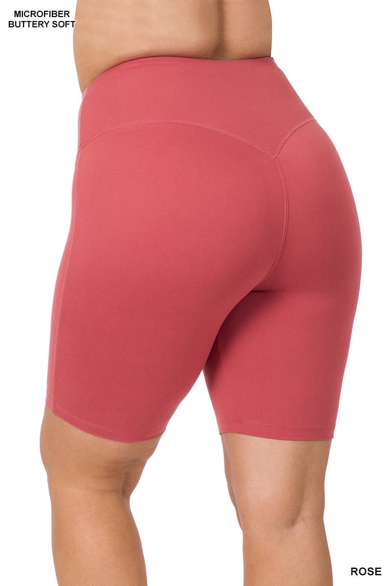 Vanilla Monkey - Wholesale Athletic Shorts - Women's - Plus Brushed Microfiber Wide Waistband Biker Shorts21