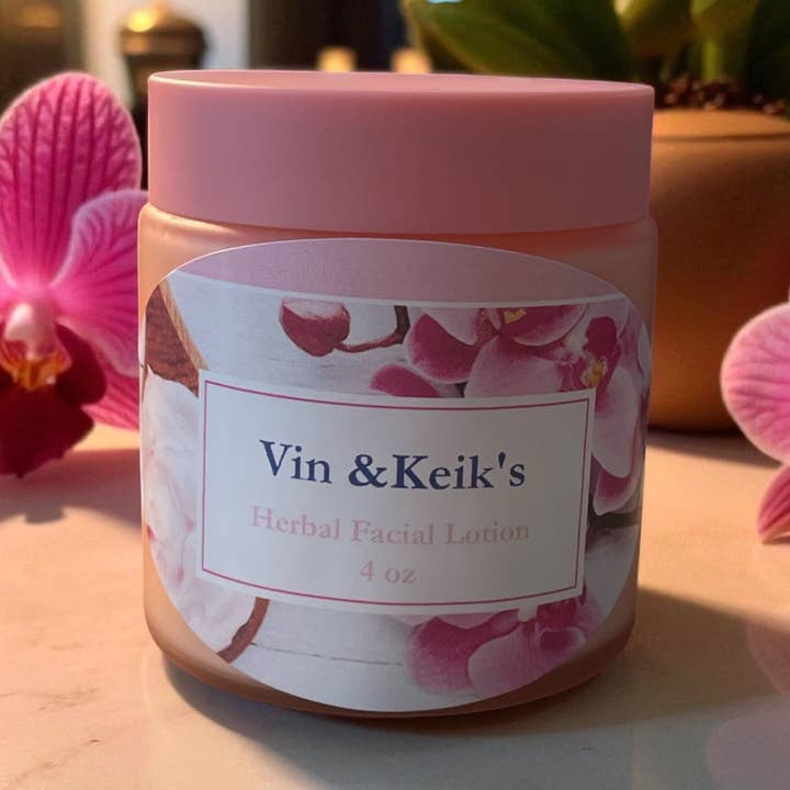 Herbal Face Lotion for wholesale by Vin & Keik’s Herbal Tea, LLC