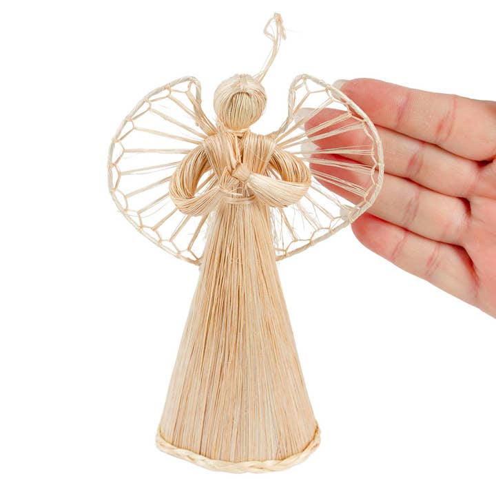 Factory Direct Craft - Wholesale Doll - Kids - 6" Abaca Straw Cone Angel