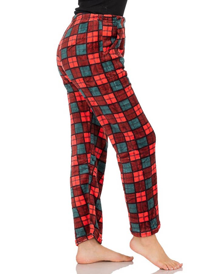 Cap Zone - Wholesale Sleepwear Bottom - Women's - Fuzzy Plush Lounge Pajama Pants6