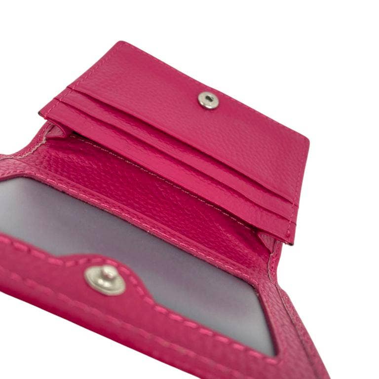 Chenson & Gorett - Wholesale Card Holder - Women's - Leather Card Holder with Button Flap and High Quality KB1504