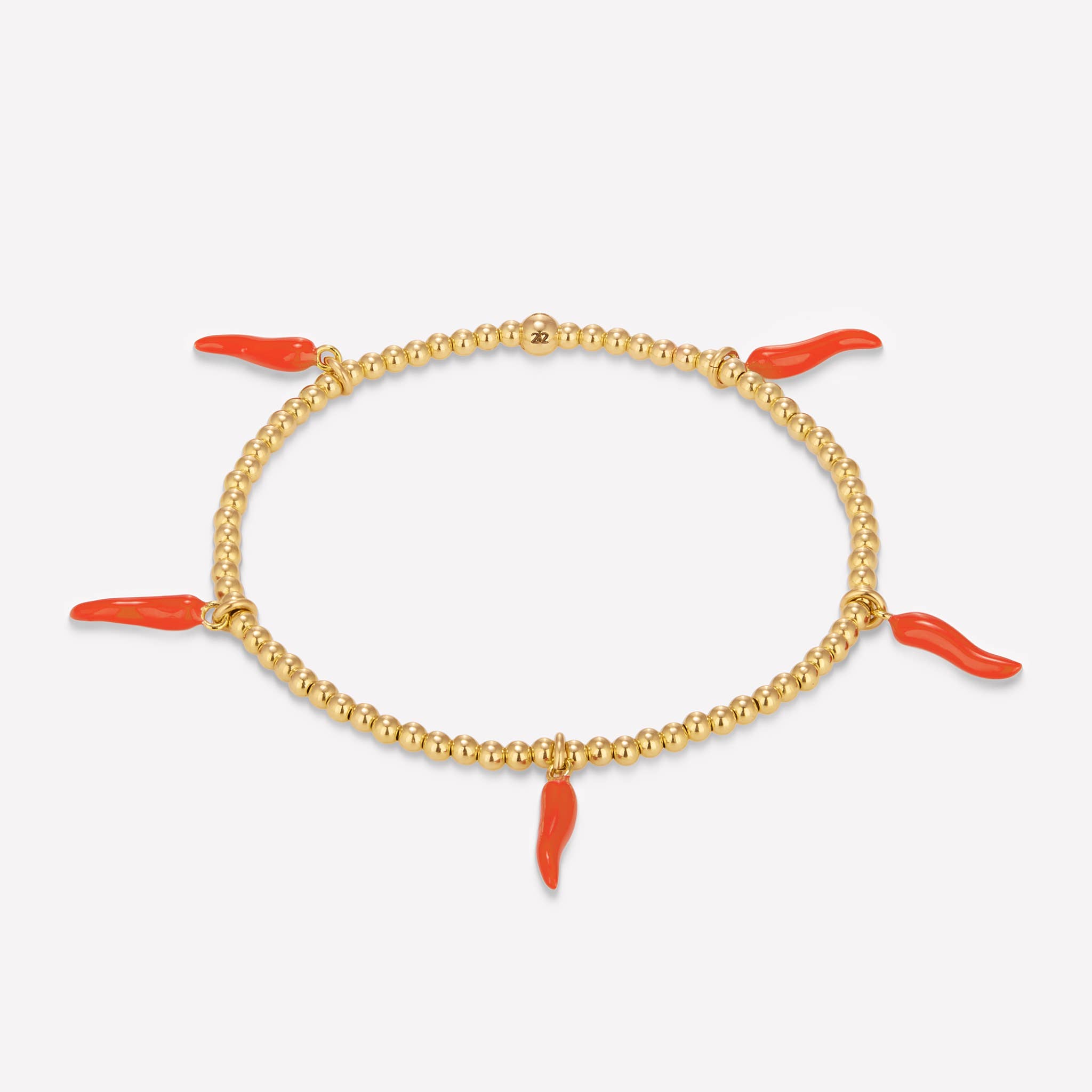 22 Jewelry - Wholesale Charm/Dangle Bracelet - CHILI BRACELET 2MM3