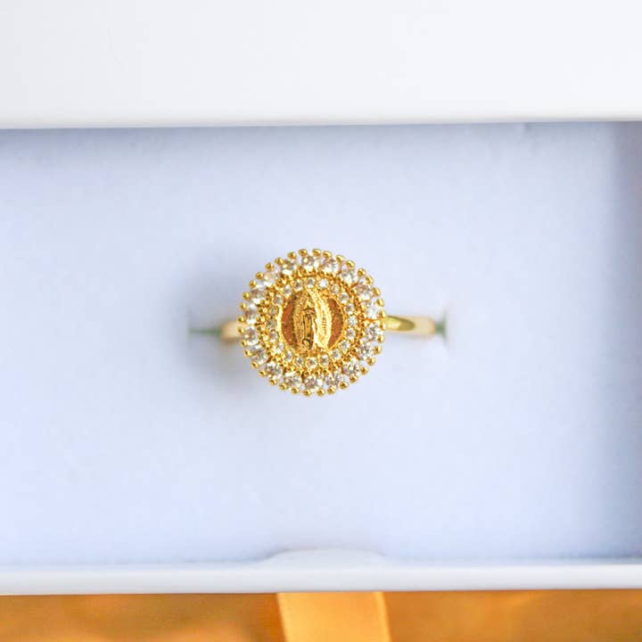 Our Lady Encircled Ring for wholesale by Sophie Mo’s Jewelry