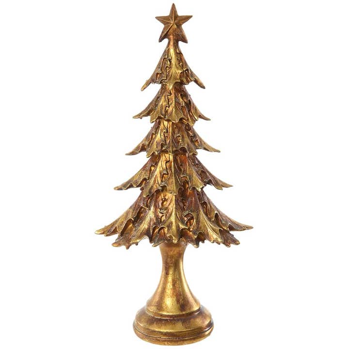 13.75" Star Christmas Tree Gold for wholesale by Silk Flower Depot