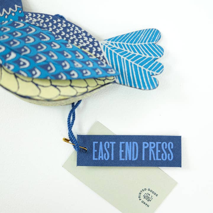 East End Press – wholesale Ornament – UK/EU: Dove Screen-Printed Board Decoration9