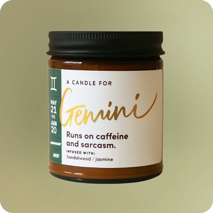 GEMINI May 21-June 20 Air Element for wholesale by Wax &. Wit Candles