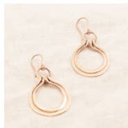 Copper Wire Wrap Earrings for wholesale by Tiny Rituals