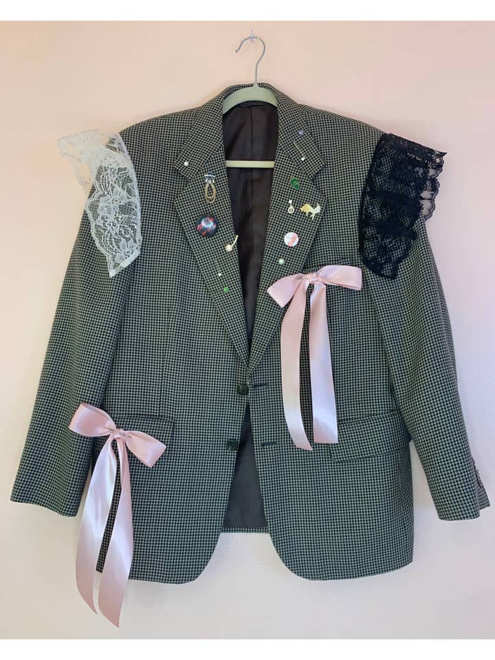 Shop Journal Vintage - Vente Blazer – femme - Joli blazer punk personnalisé8