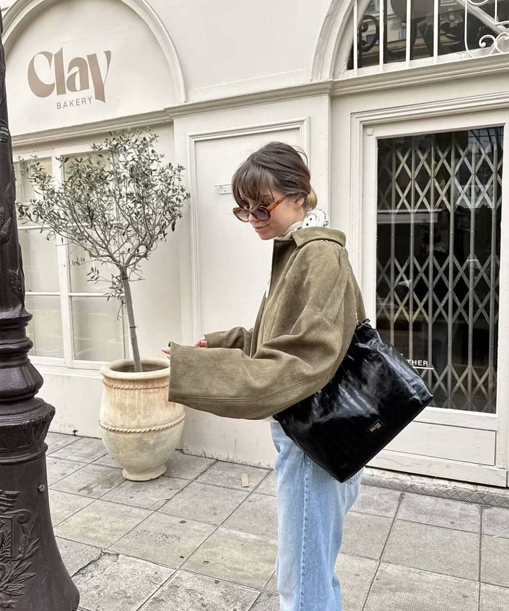 Aria Romance - Wholesale Jacket - Women's - Suede Texture Lapel Jacket9