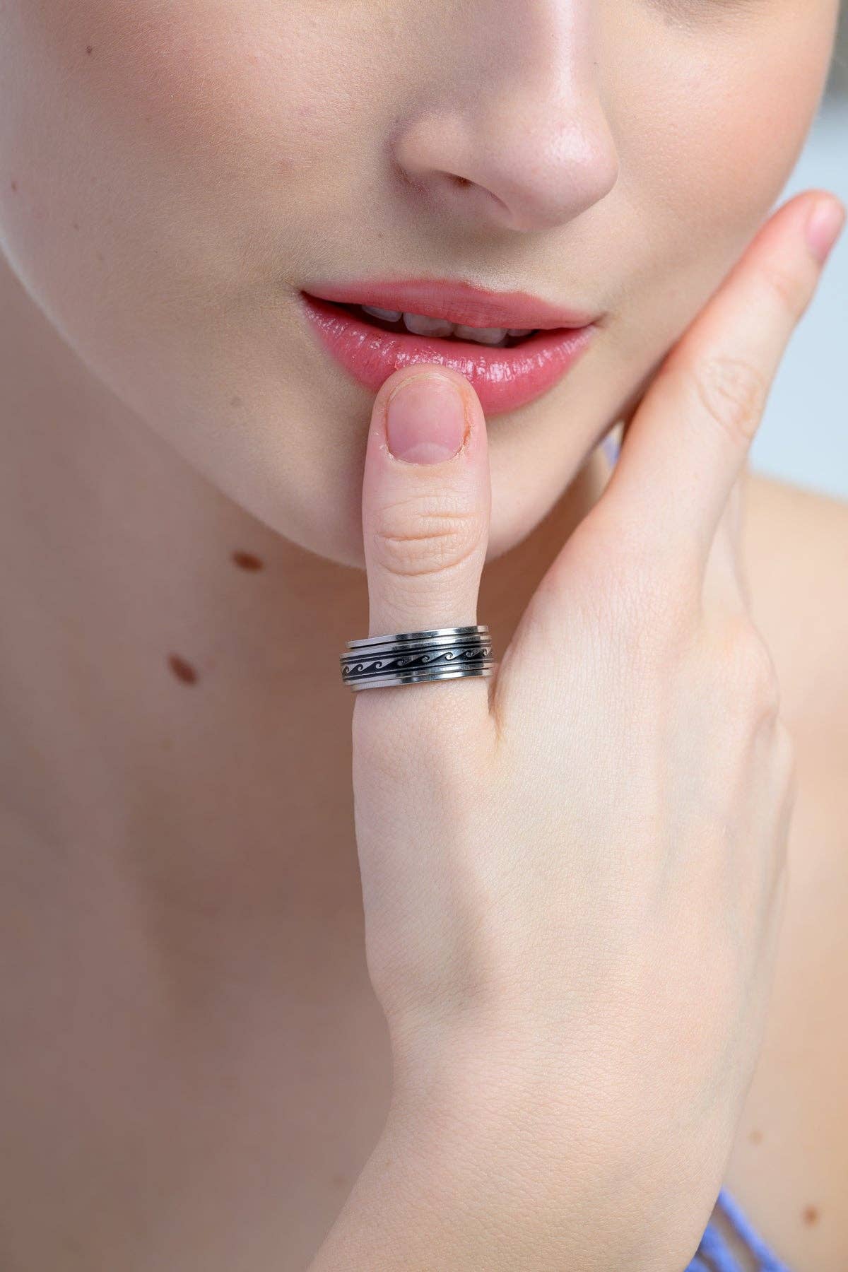 Henna Shoppe - Wholesale Band/Stacked Ring - Spinning Ring10