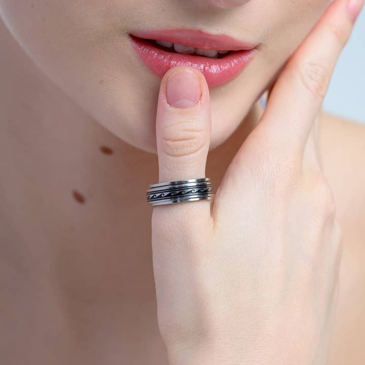 Henna Shoppe - Wholesale Band/Stacked Ring - Spinning Ring10