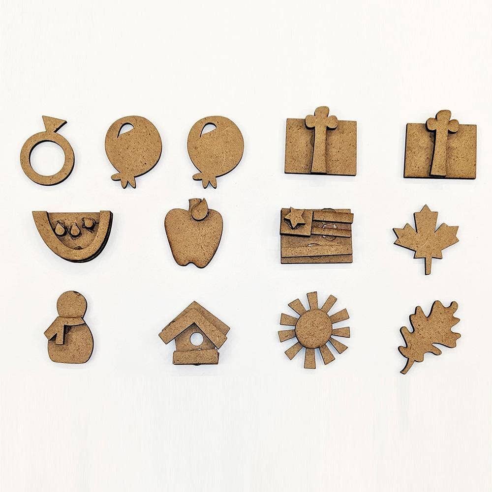 Foundations Decor – Engroshandel DIY-hobbysæt – Magnetisk kalender - Store dage ekstra fliser DIY2