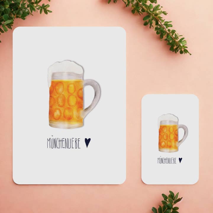 Minikarte - Bier Münchenliebe für den Großhandel von One in a Melon