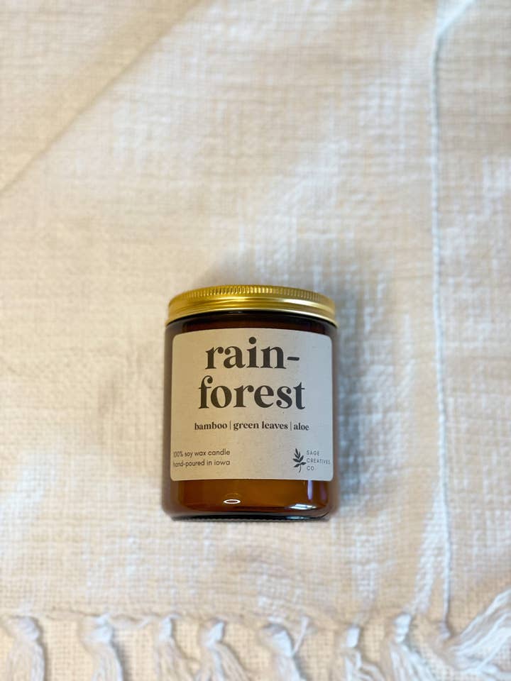 Rainforest - 100% Soy Wax Candle for wholesale by Sage Candle Co.