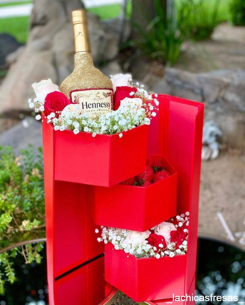 UNIKPACKAGING - Wholesale Gift Box - Hexagon 3-Tier Surprise Flower Gift Box with Lid13