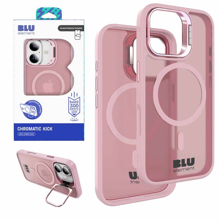Chromatic Kick MagSafe Case WITH Screen Protector iPhone 17 Pink for wholesale by Blu Element