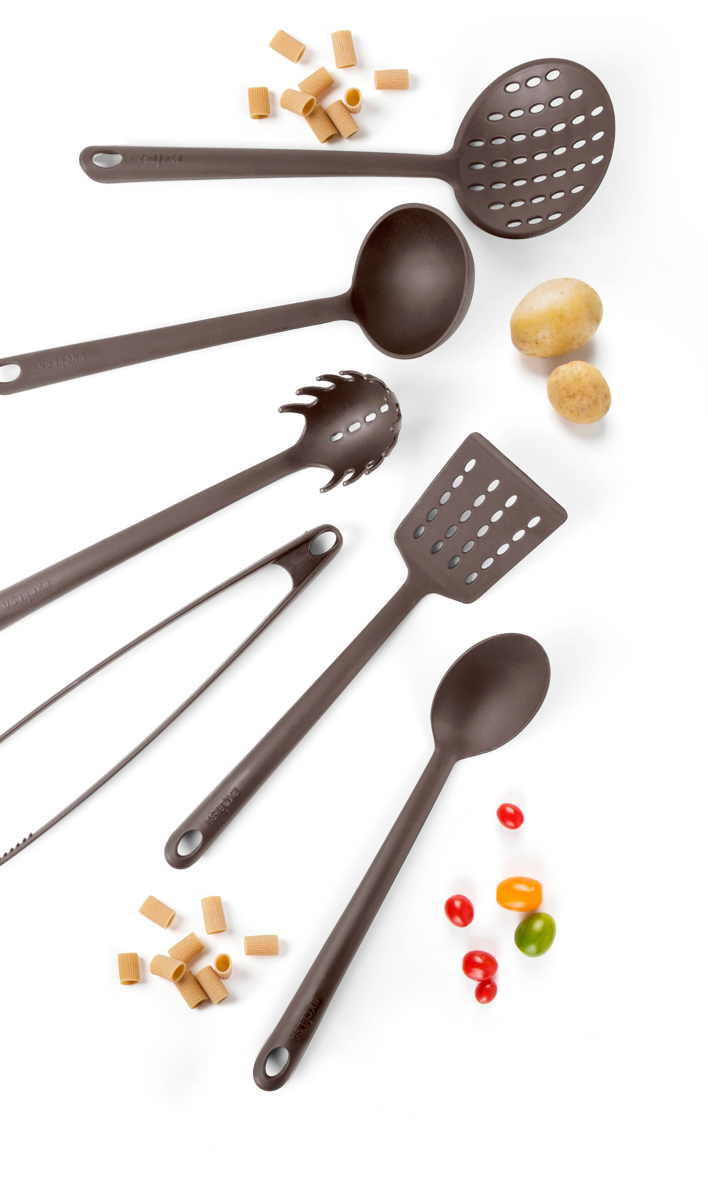 Gray Taupe Naif Nylon Ladle Set 6 pcs. for wholesale on Faire2