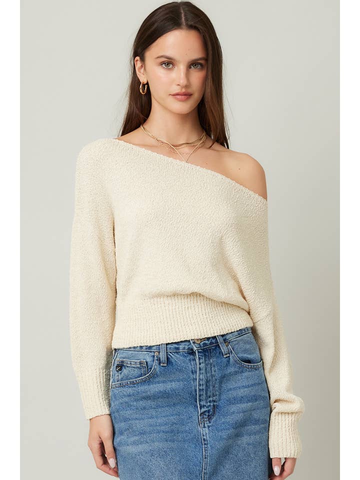 ILLA ILLA - Wholesale Knit Sweater - Women's - Knit Off Shoulder Sweater11
