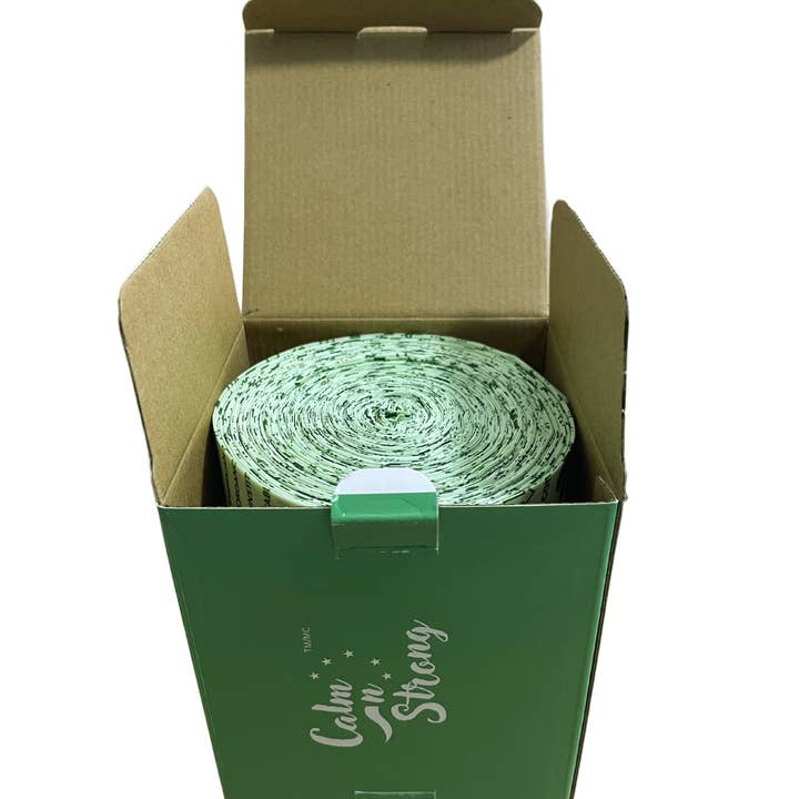 CALM N STRONG - Wholesale Food Storage Wrap/Bag - 100% Compostable Kitchen Food Waste Bags 100 Count
