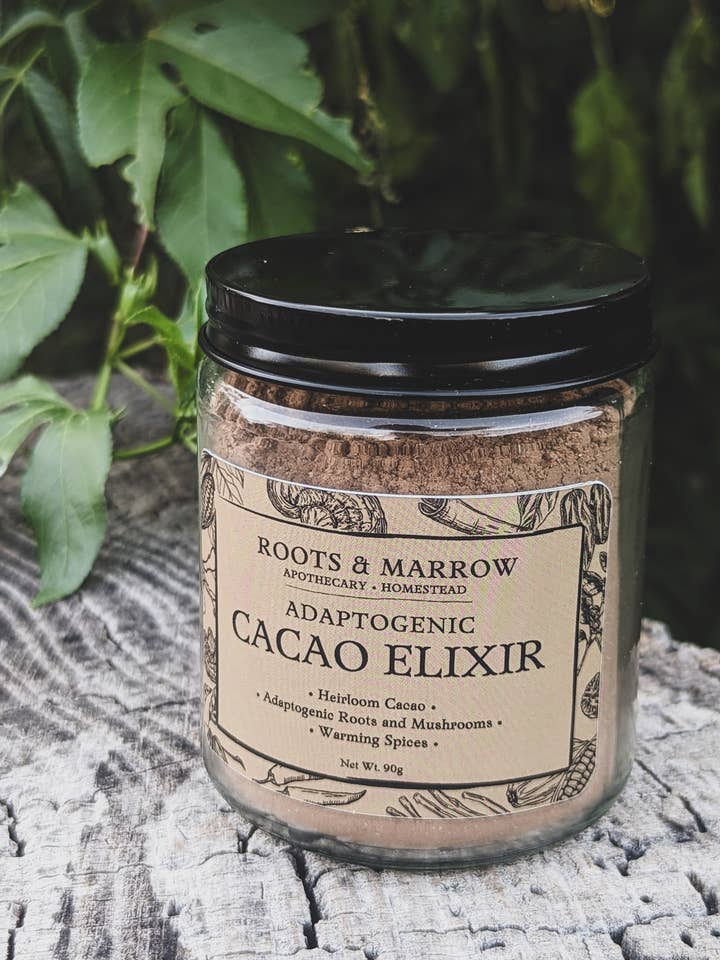 Adaptogenic Cacao Elixir for wholesale by Roots & Marrow Apothecary