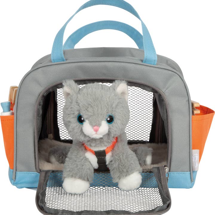 small foot - Wholesale Wood Toy - Kids - Cat with bag and grooming kit | role-playing game | wooden toy2