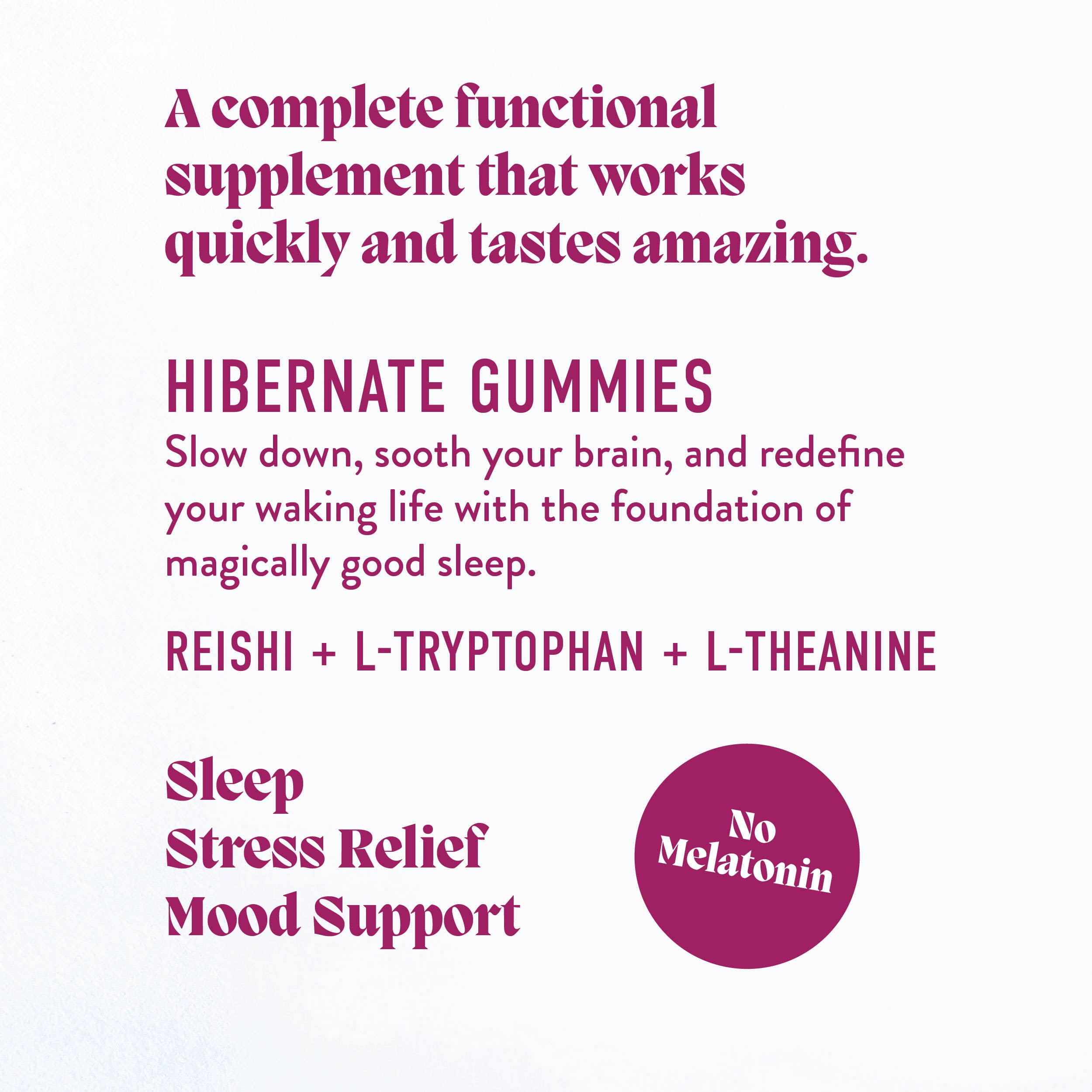 Microjoy - Wholesale Oral Supplement/Vitamin - Hibernate Mushroom Gummies (30) / Vegan Supplement / Sleep2