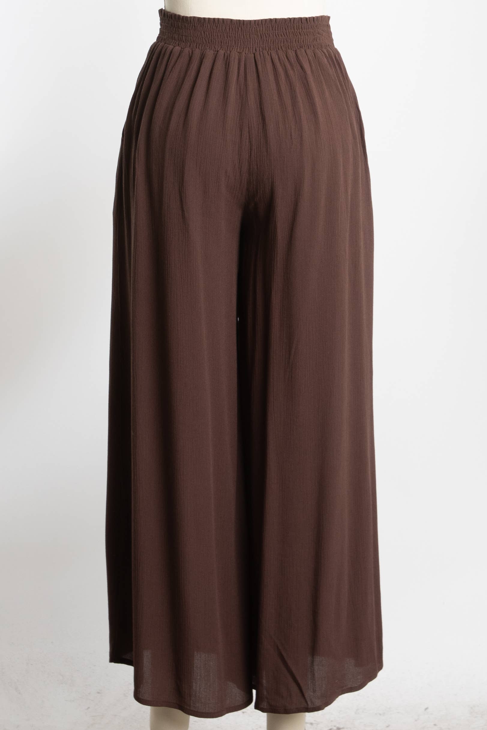 Final Touch – Großhandel Hose – Damen – Taillierte Weite Hose mit Smokbund - VLP70000339