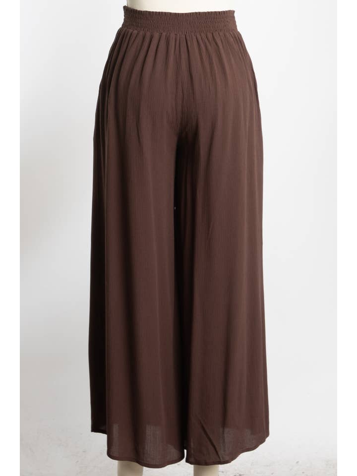 Final Touch – Großhandel Hose – Damen – Taillierte Weite Hose mit Smokbund - VLP70000339