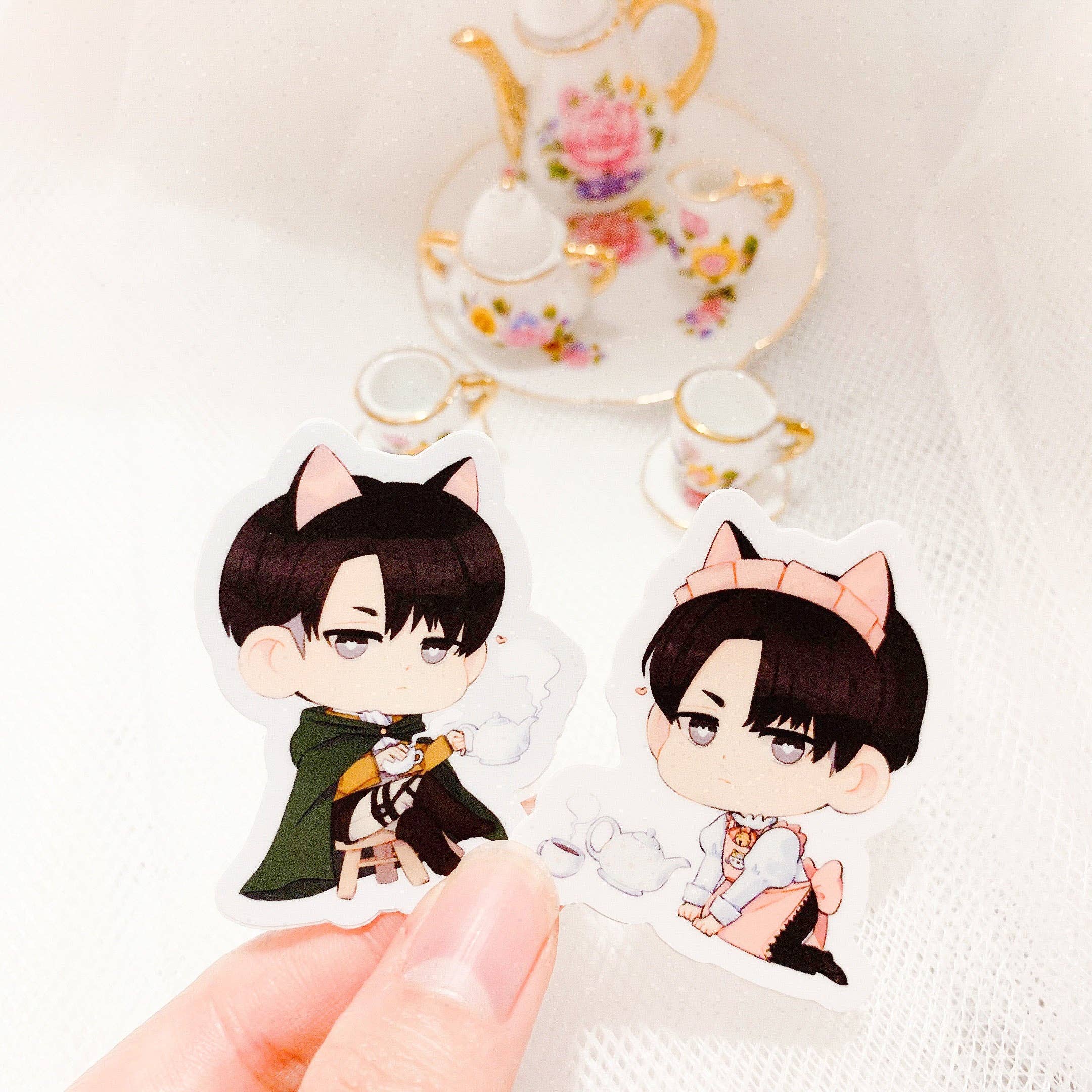 Agi Jagi Shop – Engroshandel Klistermærke – Kawaii Captain Kit-te klistermærker0