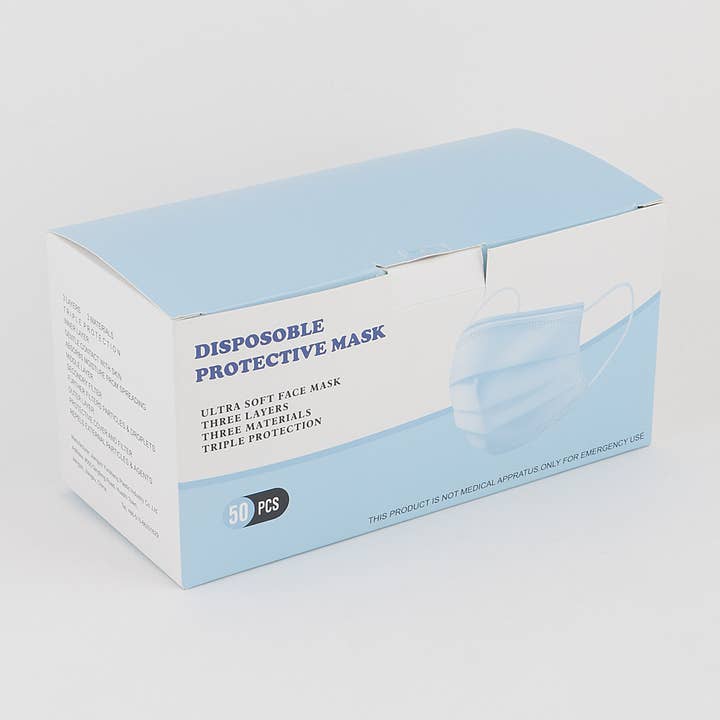 Dispo de masques Masque facial jetable de 50 pièces en vente sur Faire1