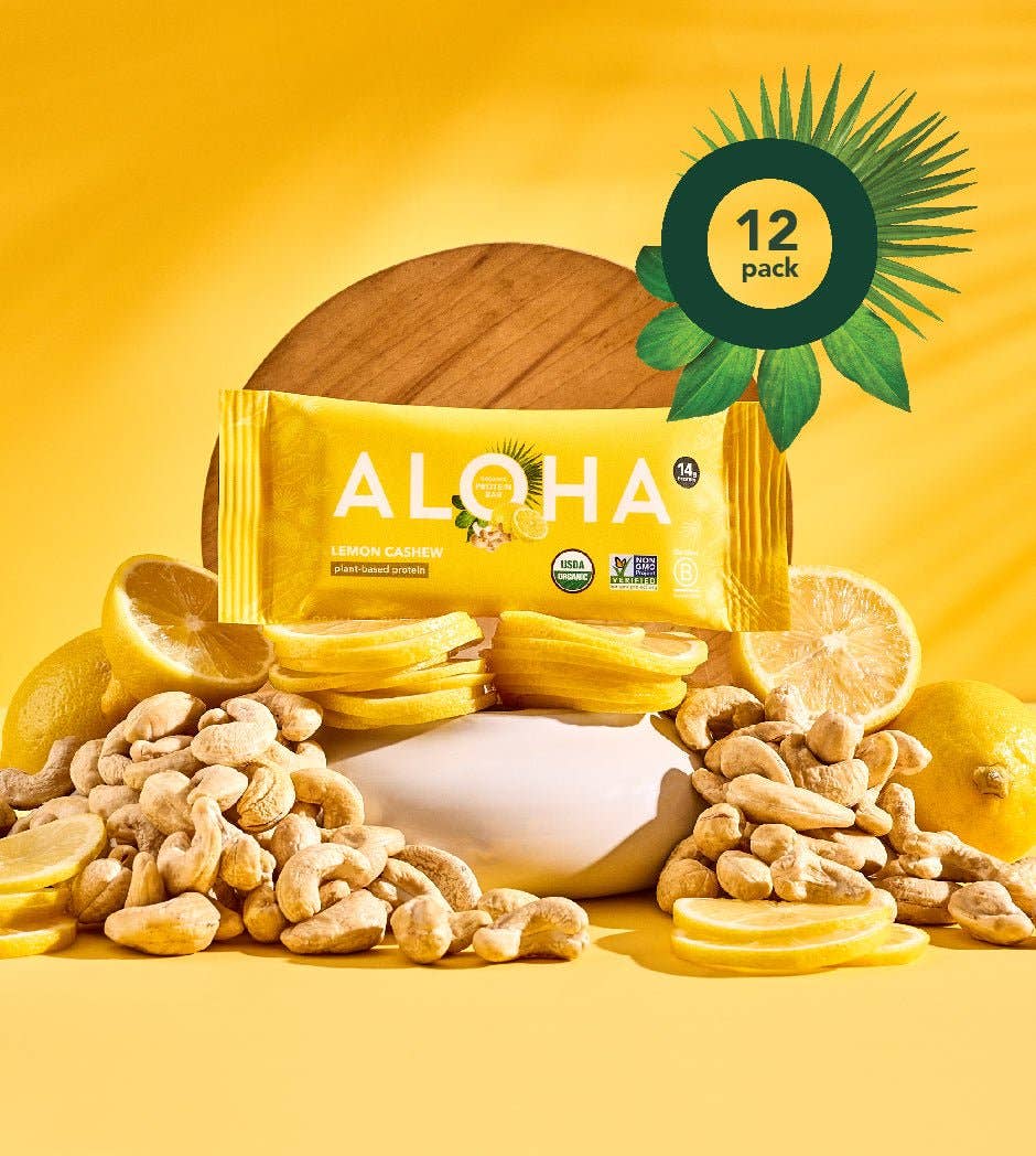 Aloha - Wholesale Snack Bar - Lemon Cashew Protein Bar1