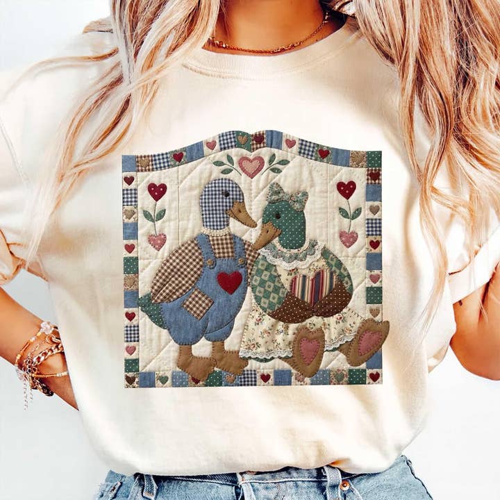 Vintage Stockenten-Shirt, Oma-Kern-Entenpullover für den Großhandel von DLT Ecommerce