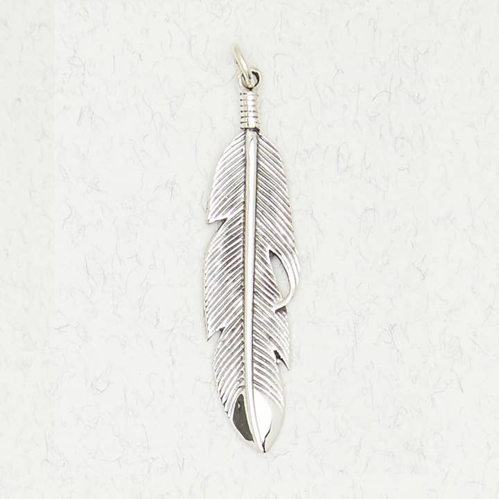 Sterling Silver Pendant - Eagle Feather for wholesale by Nirvana LLC