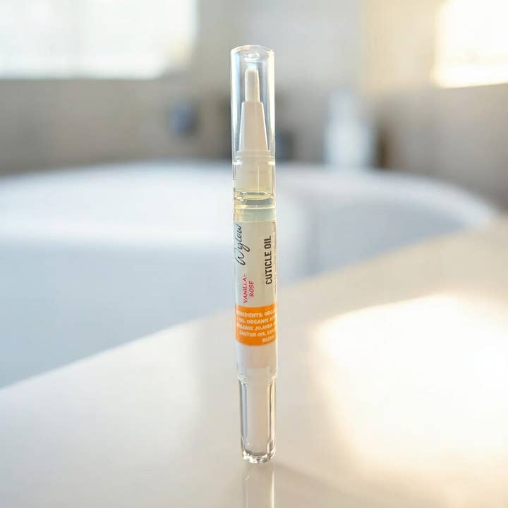 *BE NOURISHED* Cuticle Oil (Vanilla-Rose)*Improves nail health, promotes growth* for wholesale by Wylow Beauty