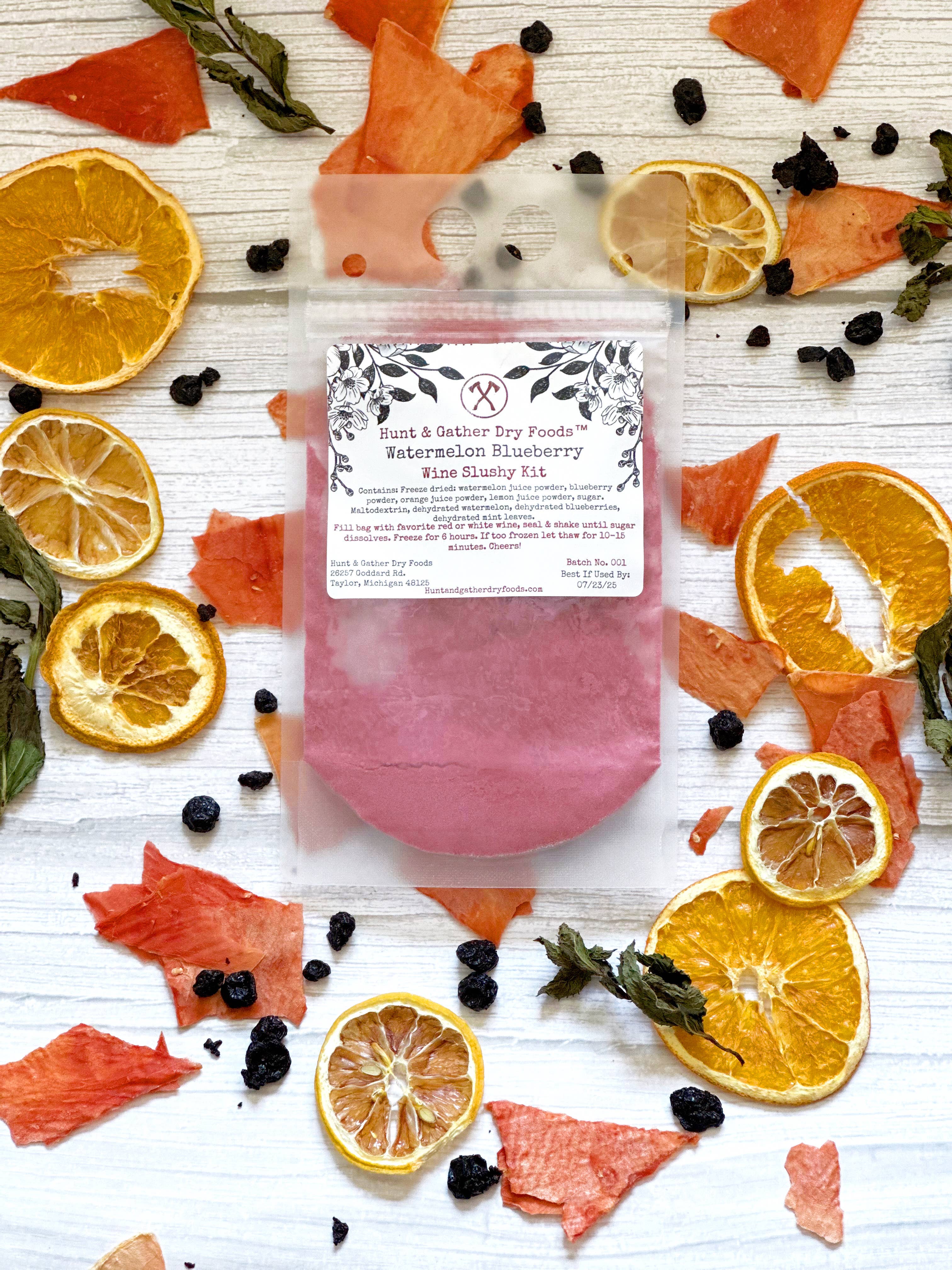 Hunt and Gather Dry Foods - Wholesale DIY Drink Kit - Watermelon Blueberry Wine Slushy Kit5