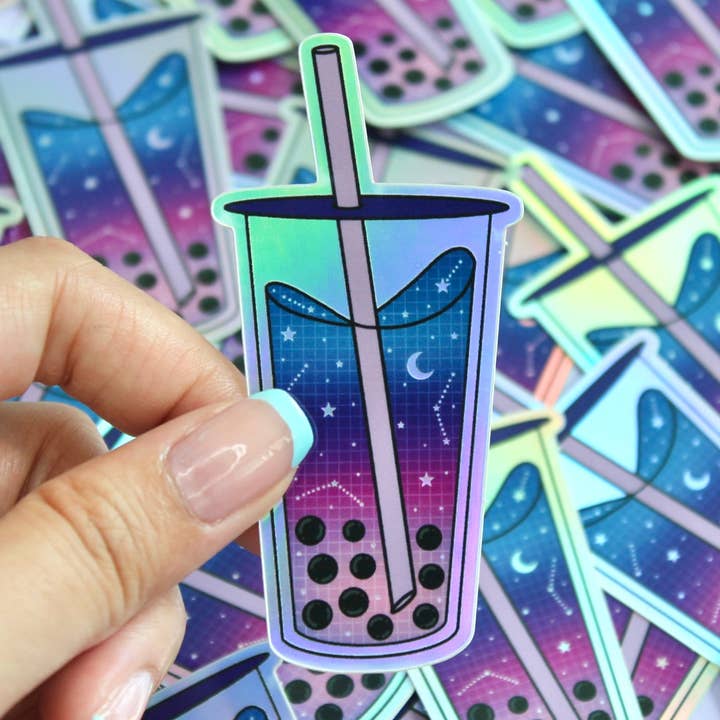 Boba Tea Sticker for wholesale by Galloree Designs LLC