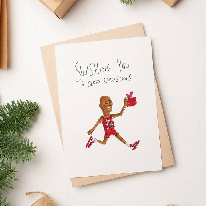 Well Drawn - Wholesale Christmas card - Swishing You A Merry Christmas5