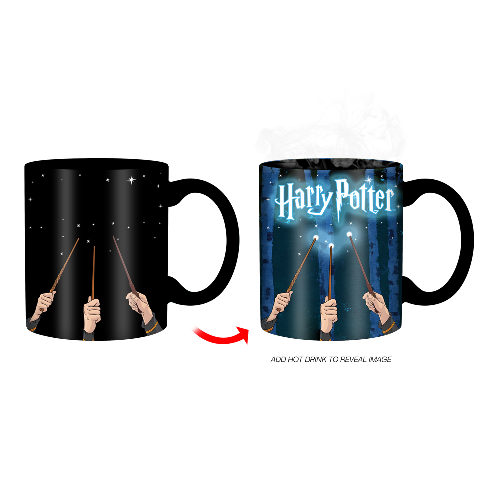 Silver Buffalo - Wholesale Coffee Mug - Harry Potter Wand Reveal Heat Reveal Boxed 20oz Ceramic Mug0