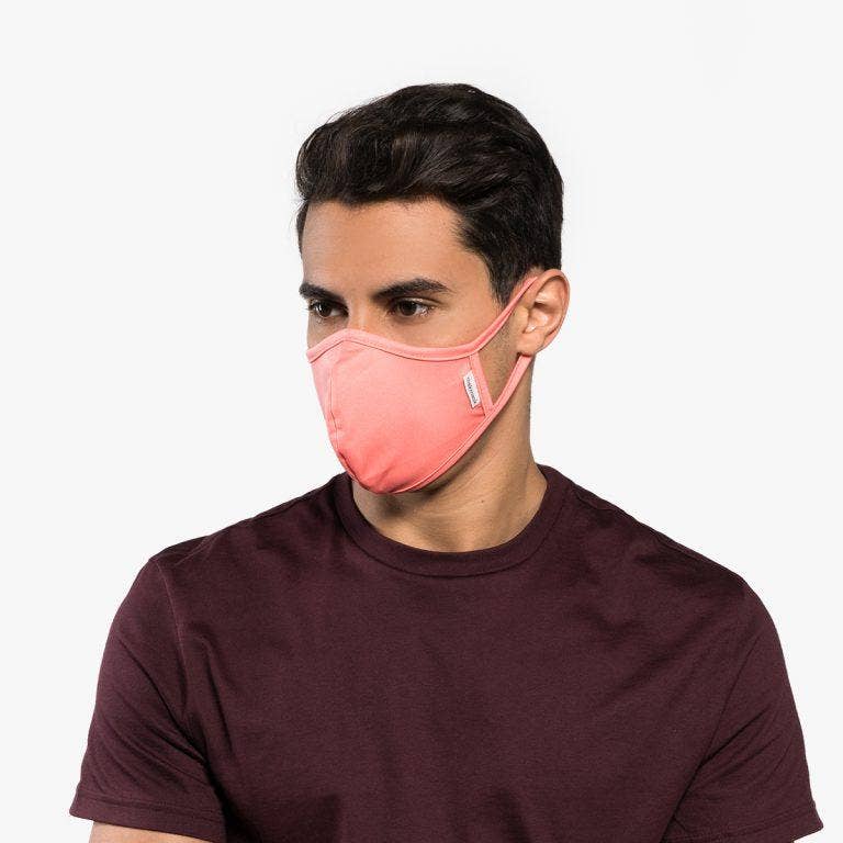 MakMask - Wholesale Protective Face Mask/Shield - Bright Salmon Mask8